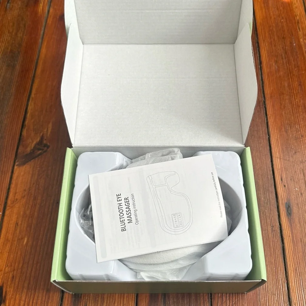 Bengbuey Smart Eye Mask: Massage & Heat w Bluetooth
